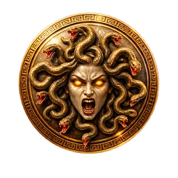 Medusa Shield symbol art